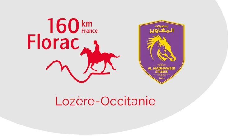 Logo des 130km de Florac et l’Embleme de la cavalerie Royale